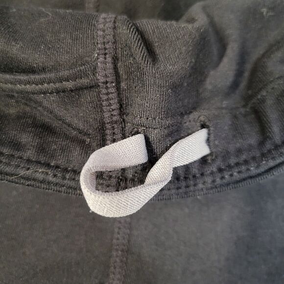 Athleta Leggings Black Silver Stripe Size XS Hip Pockets Reflective Details - Picture 6 of 10